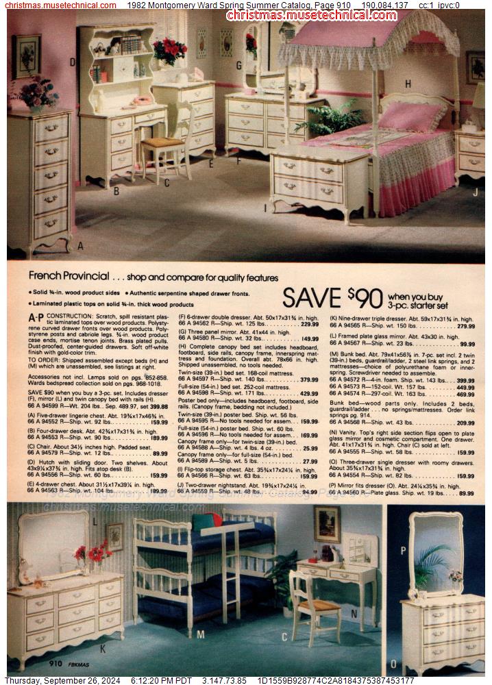 1982 Montgomery Ward Spring Summer Catalog, Page 910