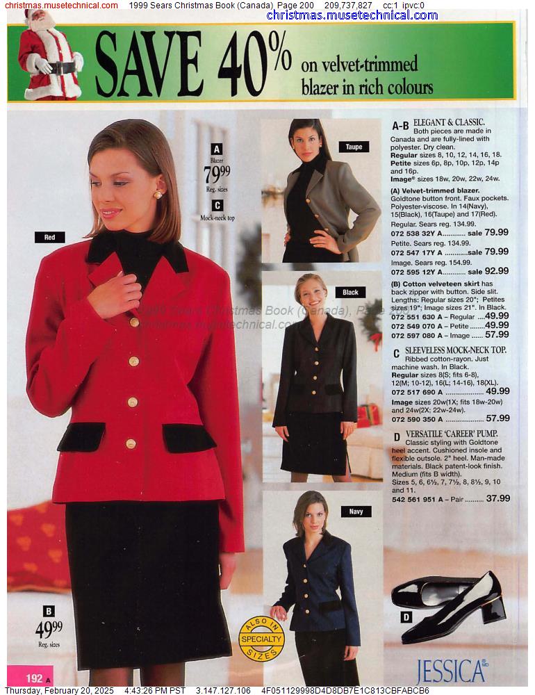 1999 Sears Christmas Book (Canada), Page 200