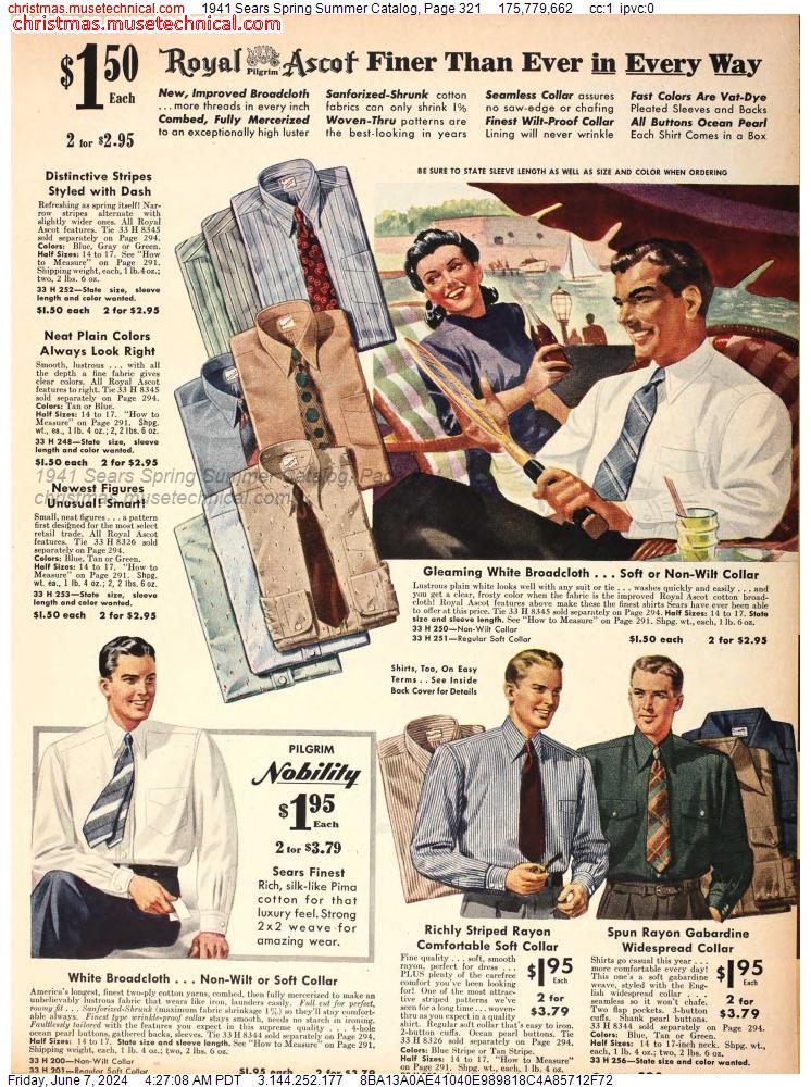 1941 Sears Spring Summer Catalog, Page 321