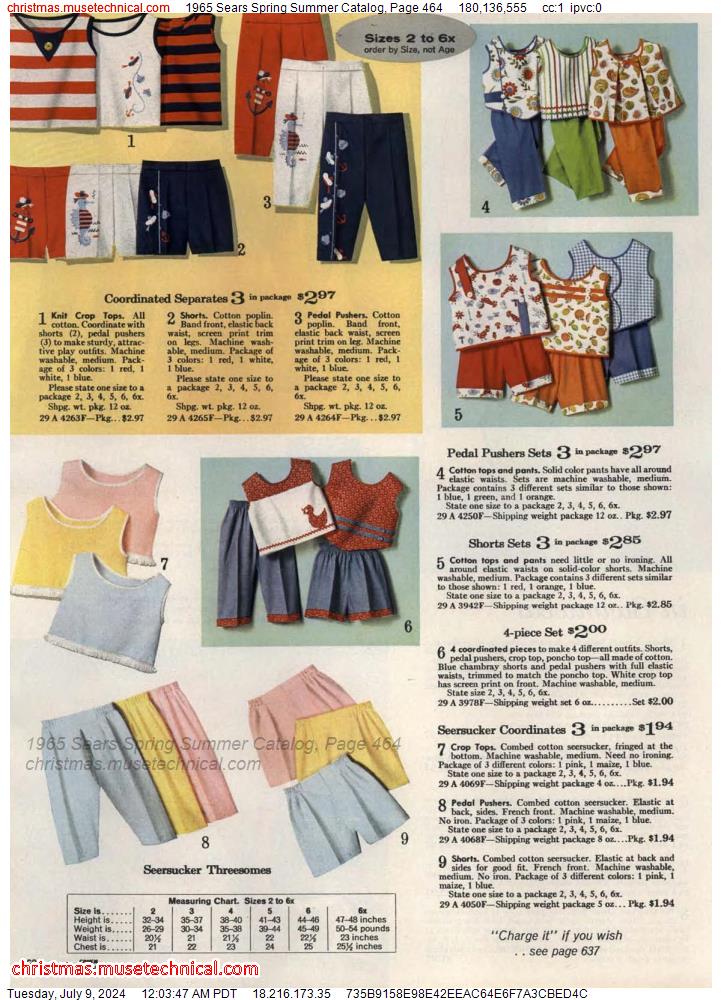 1965 Sears Spring Summer Catalog, Page 464