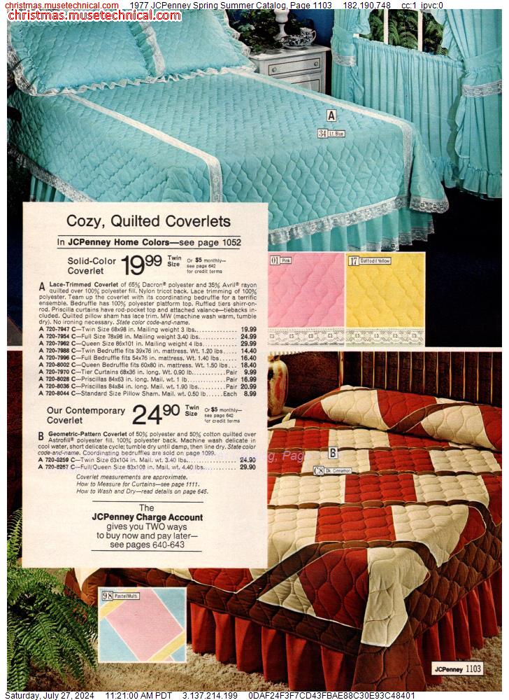 1977 JCPenney Spring Summer Catalog, Page 1103