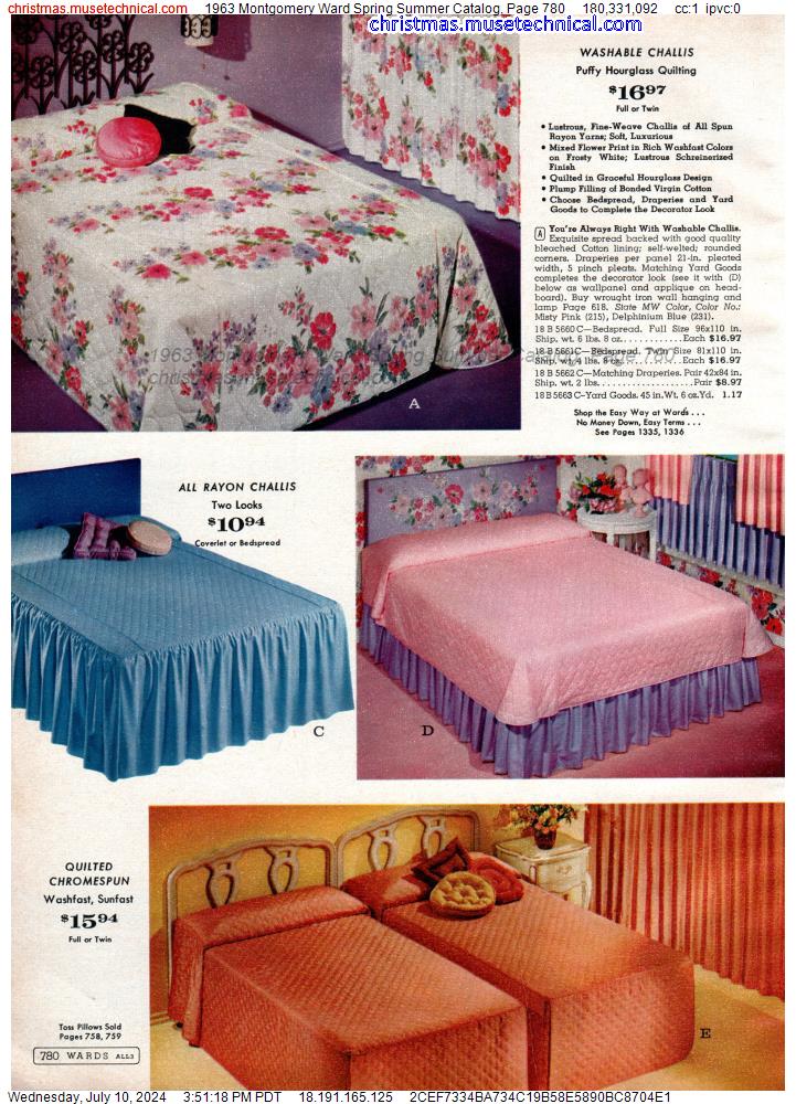 1963 Montgomery Ward Spring Summer Catalog, Page 780