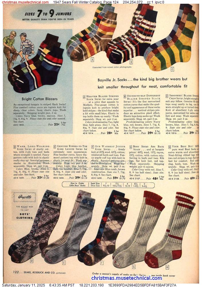 1947 Sears Fall Winter Catalog, Page 124