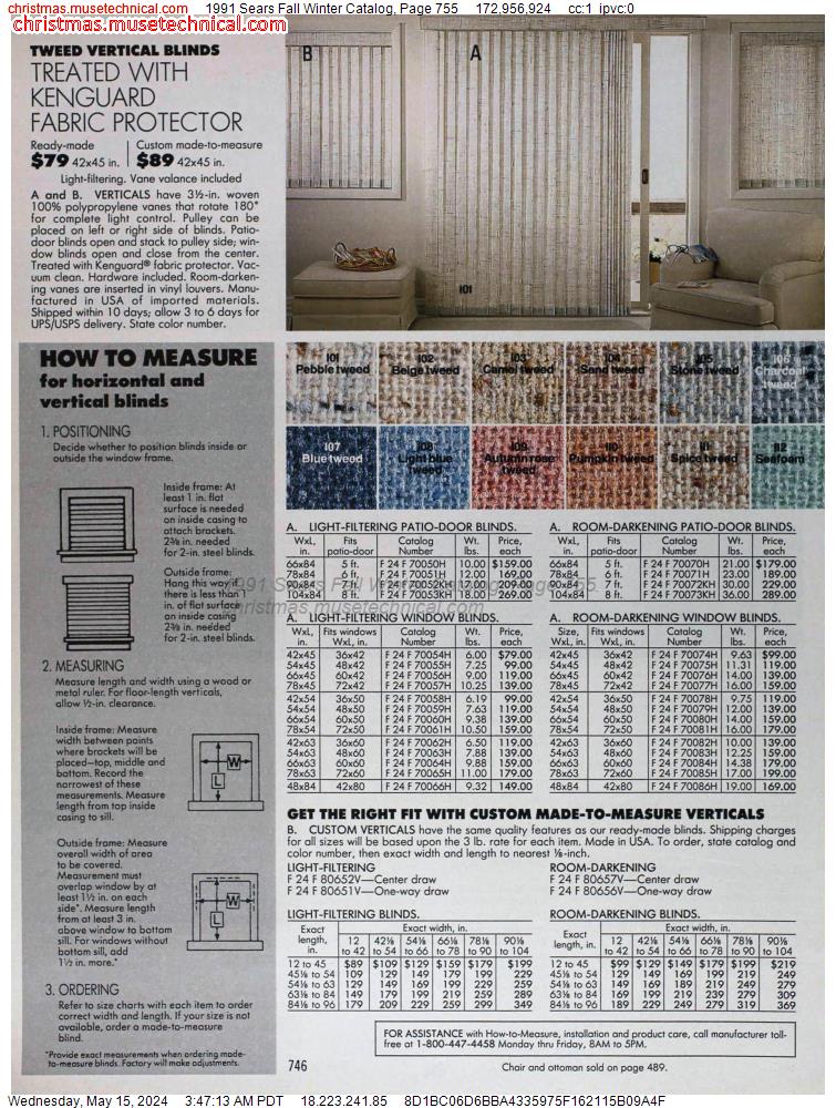 1991 Sears Fall Winter Catalog, Page 755