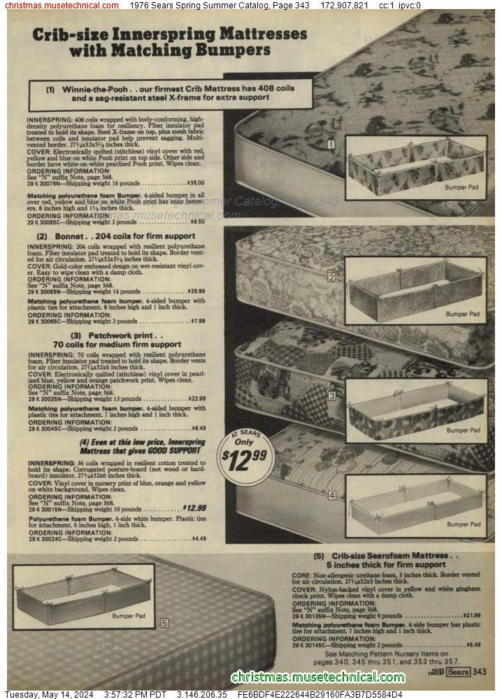 1976 Sears Spring Summer Catalog, Page 343