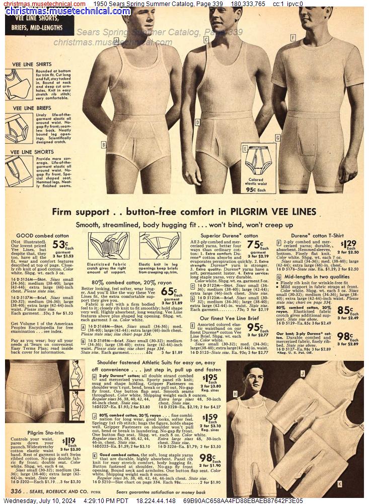 1950 Sears Spring Summer Catalog, Page 339