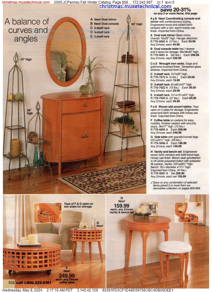2000 JCPenney Fall Winter Catalog, Page 858