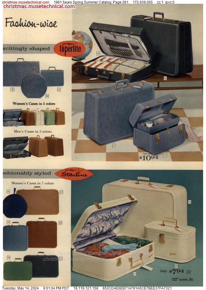 1961 Sears Spring Summer Catalog, Page 261