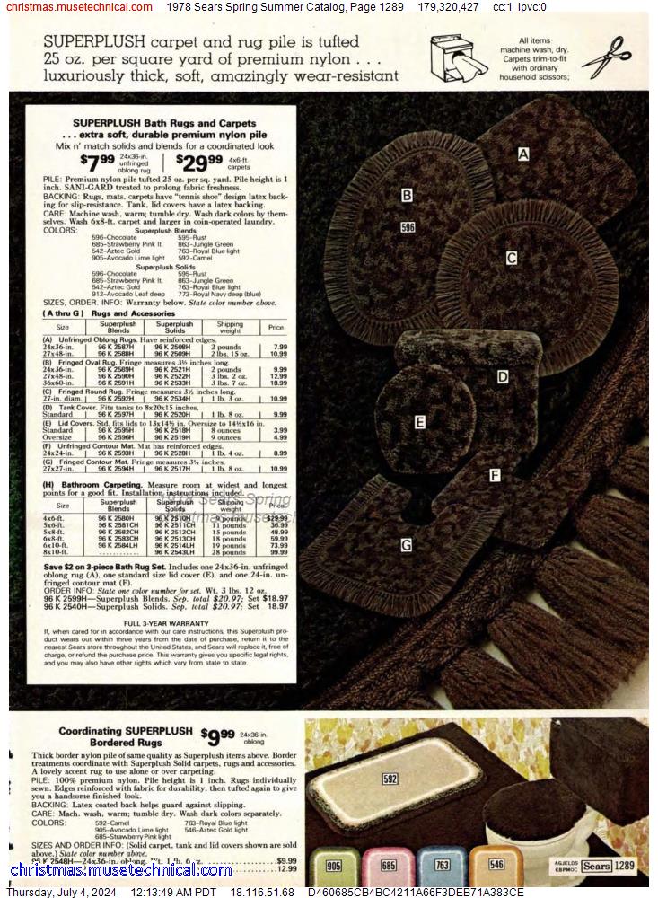 1978 Sears Spring Summer Catalog, Page 1289