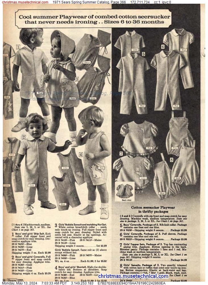 1971 Sears Spring Summer Catalog, Page 366