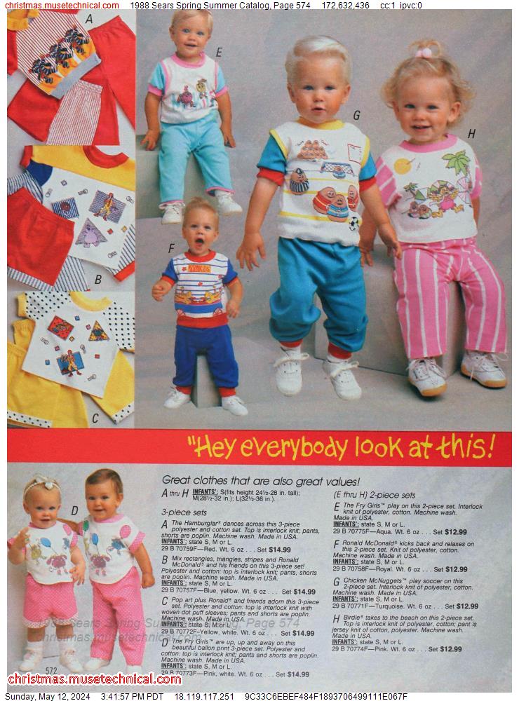 1988 Sears Spring Summer Catalog, Page 574