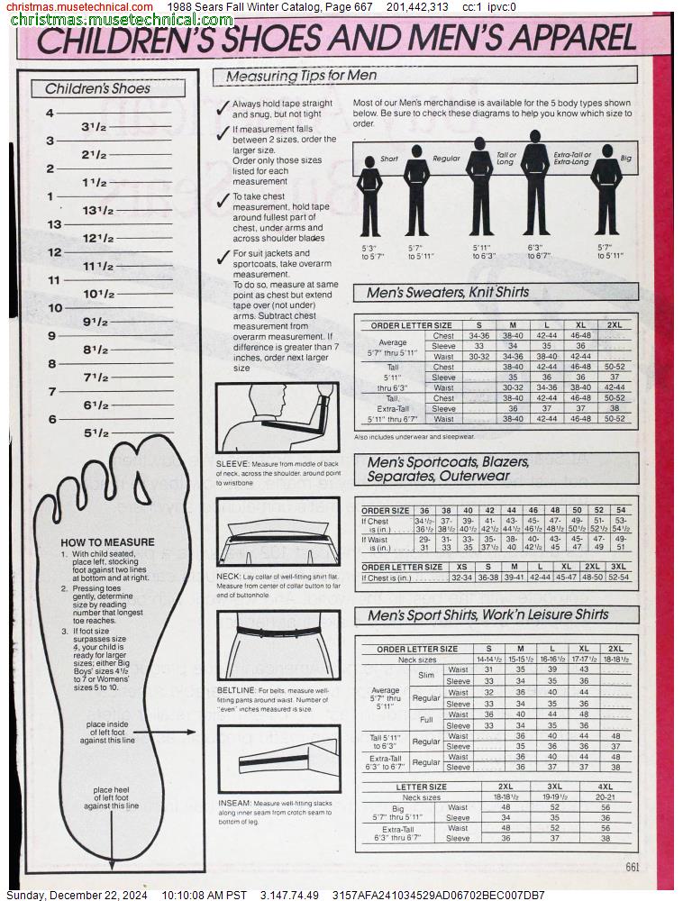 1988 Sears Fall Winter Catalog, Page 667