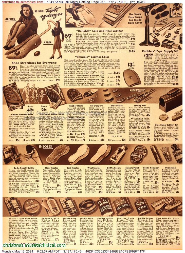 1941 Sears Fall Winter Catalog, Page 267