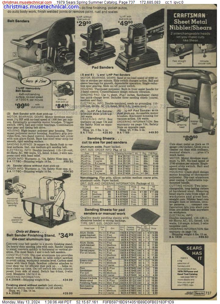 1979 Sears Spring Summer Catalog, Page 737