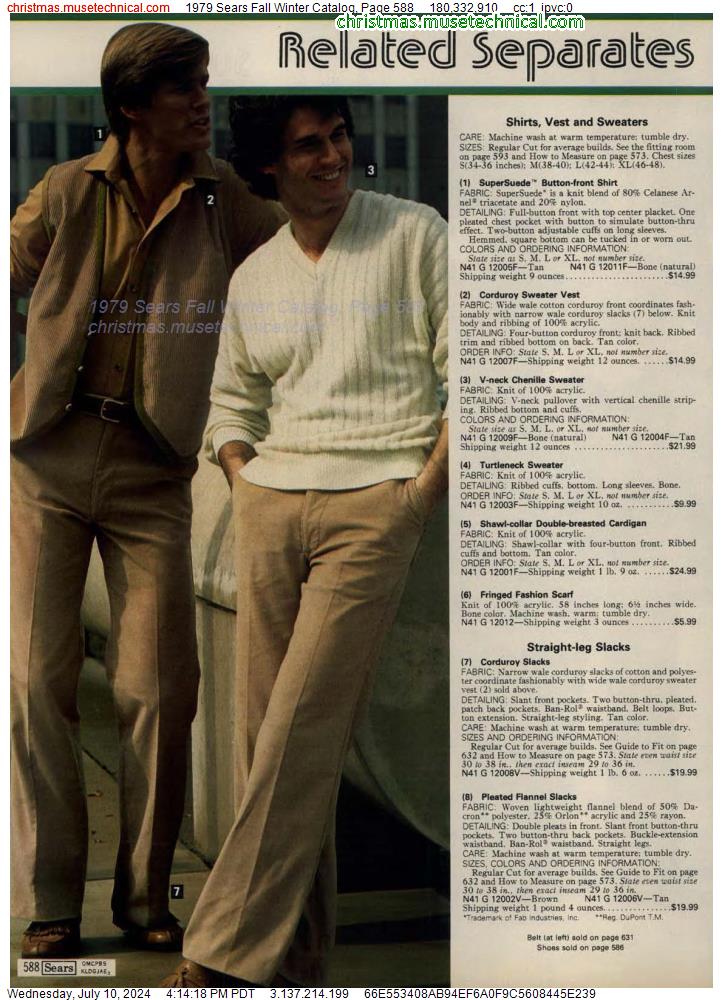 1979 Sears Fall Winter Catalog, Page 588