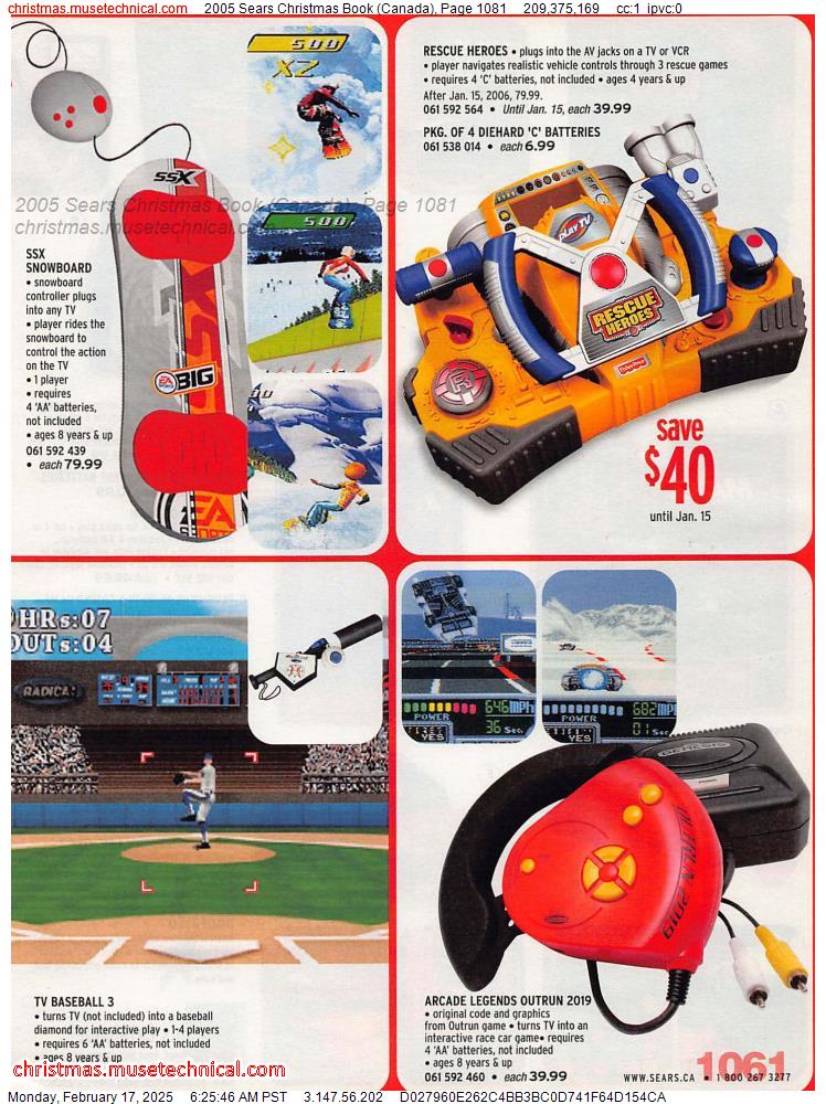 2005 Sears Christmas Book (Canada), Page 1081