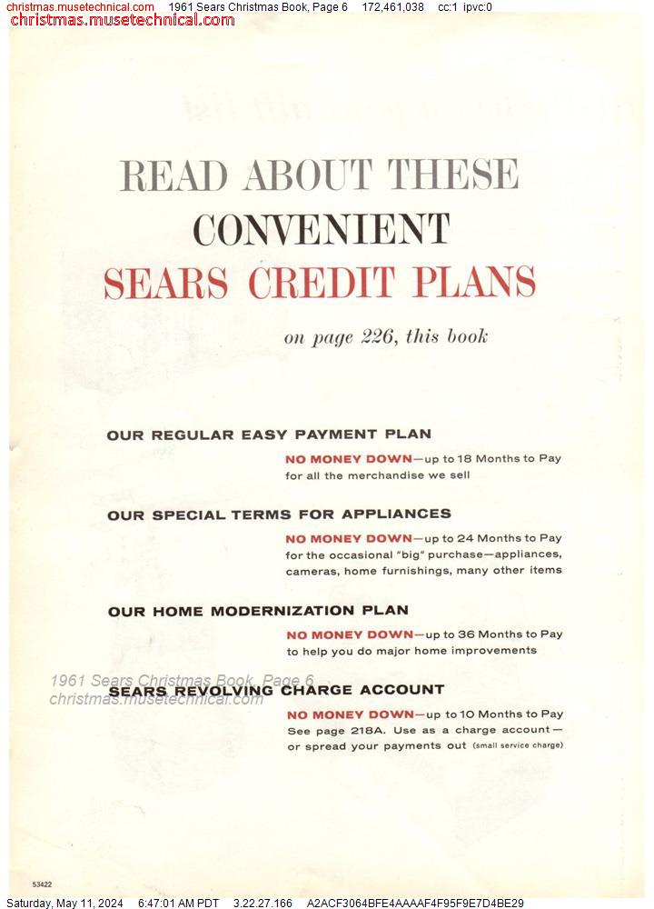 1961 Sears Christmas Book, Page 6