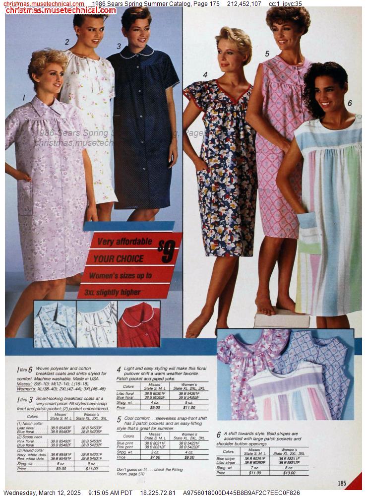 1986 Sears Spring Summer Catalog, Page 175