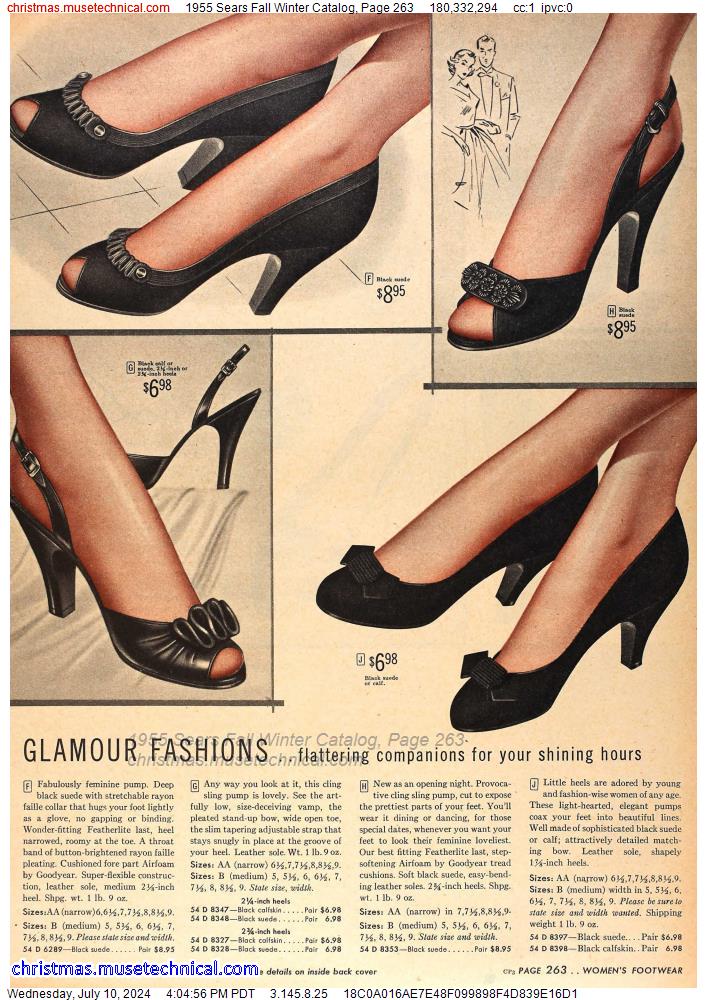 1955 Sears Fall Winter Catalog, Page 263
