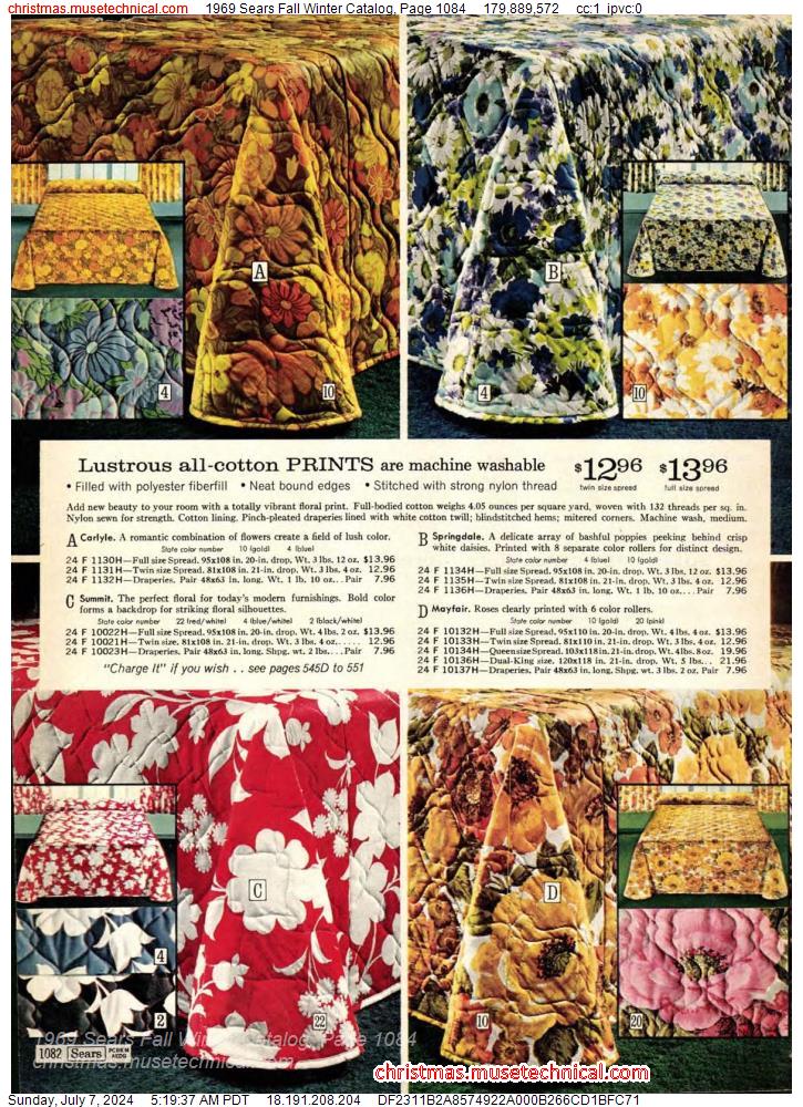 1969 Sears Fall Winter Catalog, Page 1084