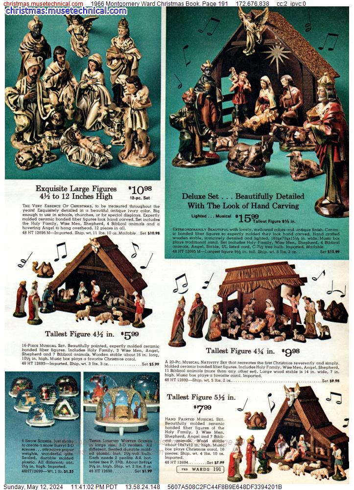 1966 Montgomery Ward Christmas Book, Page 191