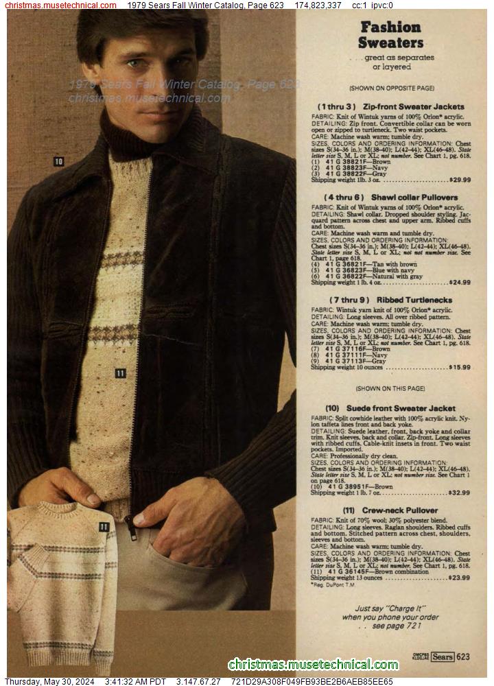 1979 Sears Fall Winter Catalog, Page 623