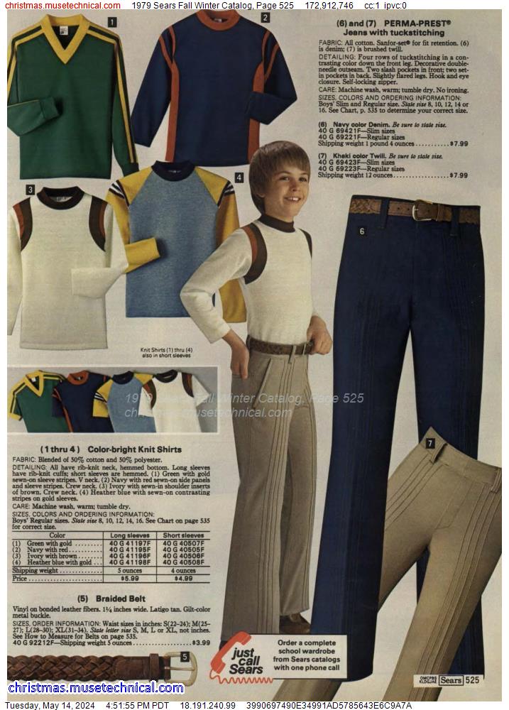 1979 Sears Fall Winter Catalog, Page 525