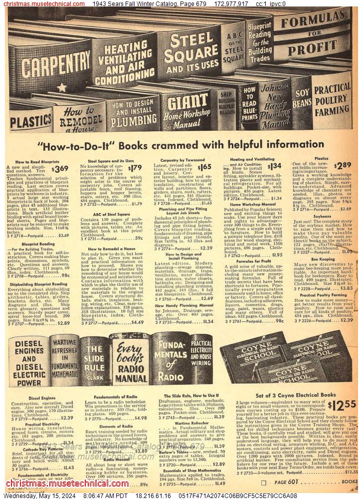 1943 Sears Fall Winter Catalog, Page 679