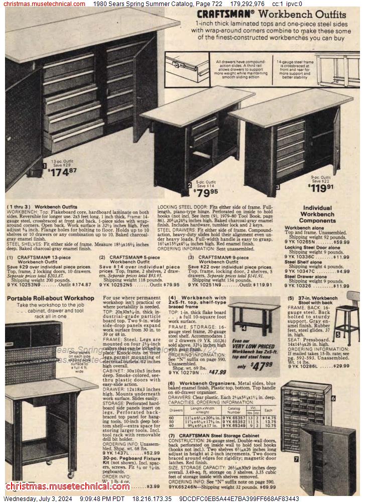 1980 Sears Spring Summer Catalog, Page 722