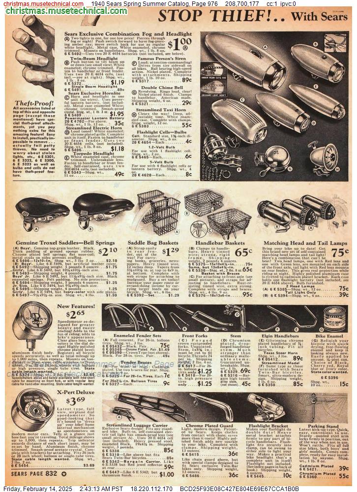 1940 Sears Spring Summer Catalog, Page 976