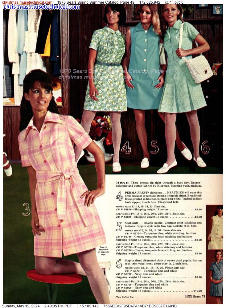 1970 Sears Spring Summer Catalog, Page 49