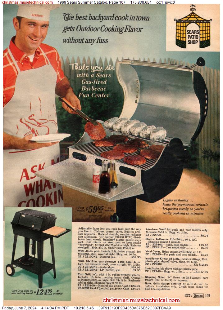 1969 Sears Summer Catalog, Page 107