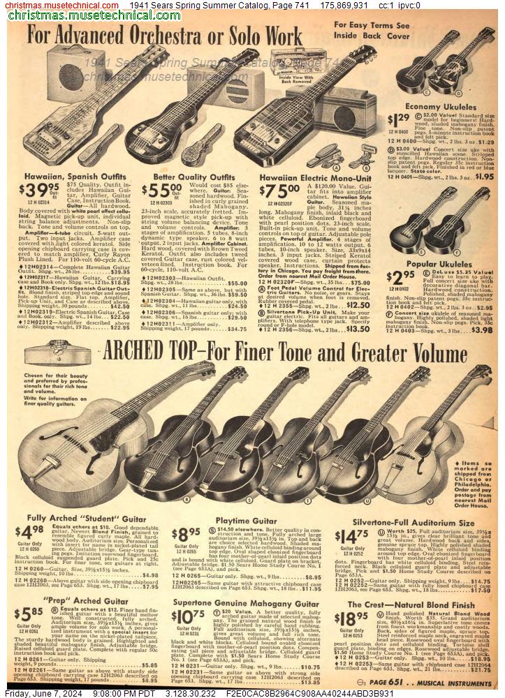 1941 Sears Spring Summer Catalog, Page 741