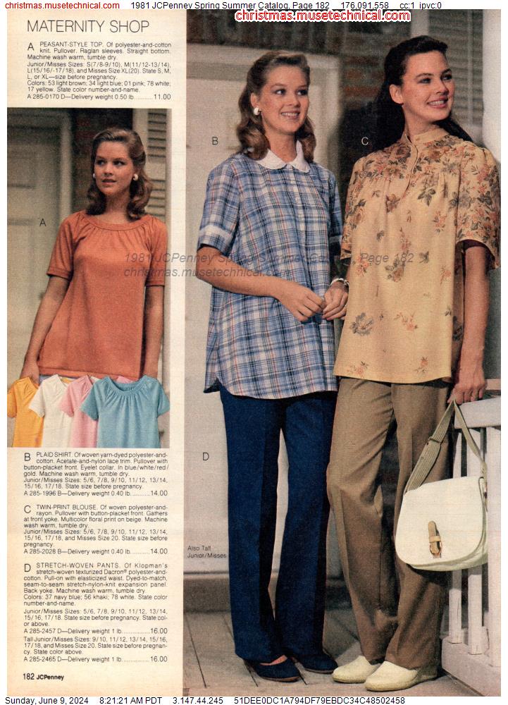 1981 JCPenney Spring Summer Catalog, Page 182