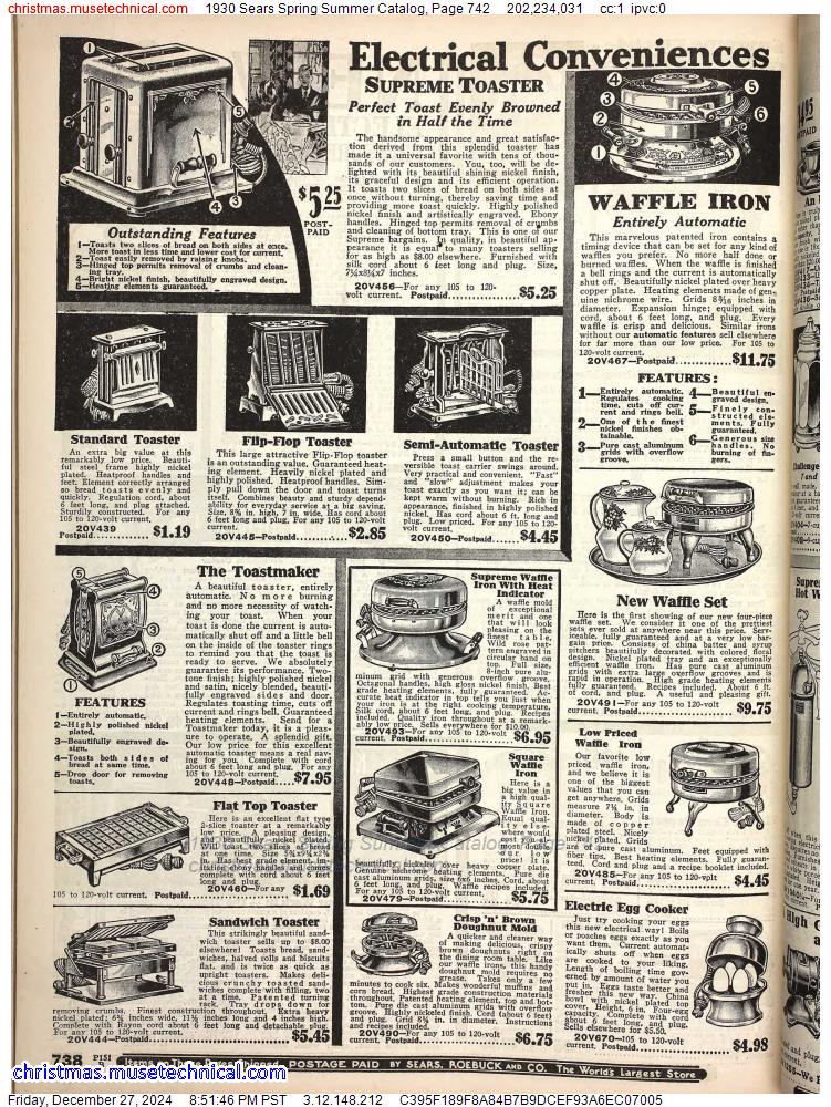 1930 Sears Spring Summer Catalog, Page 742