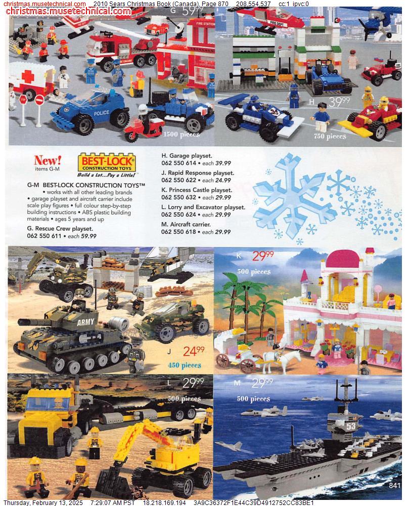 2010 Sears Christmas Book (Canada), Page 870