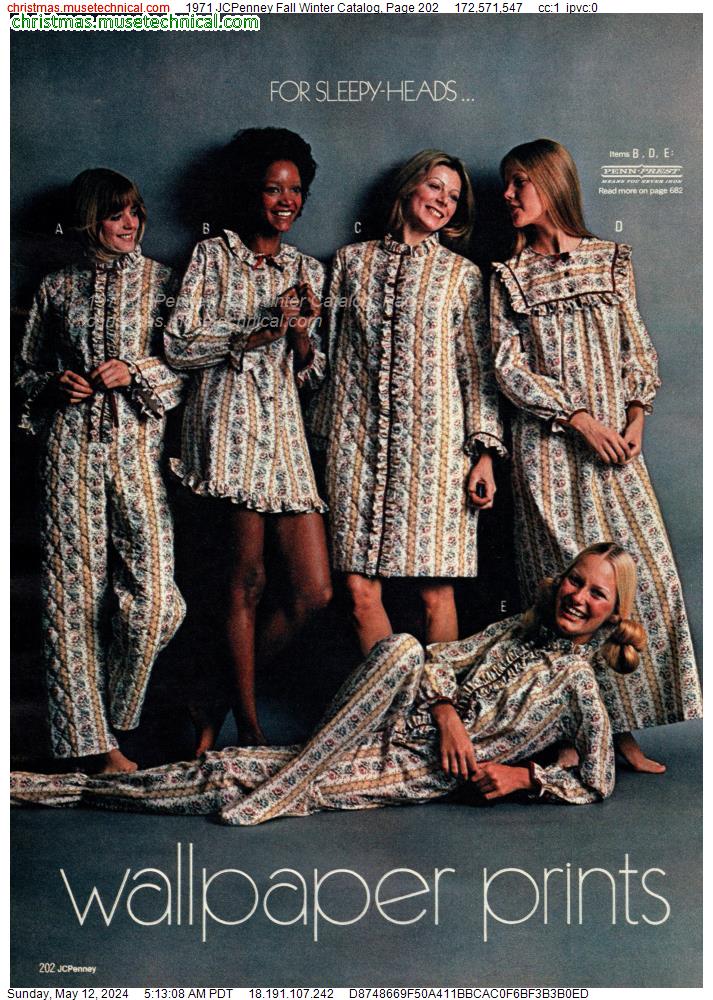 1971 JCPenney Fall Winter Catalog, Page 202