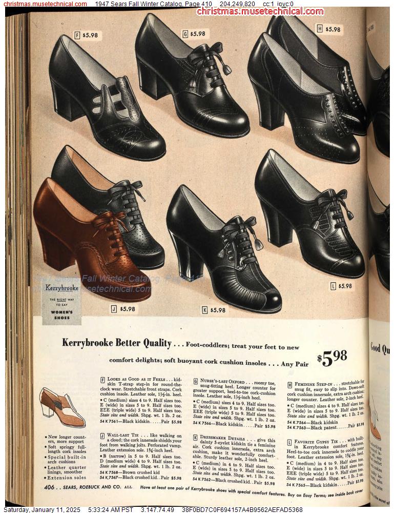 1947 Sears Fall Winter Catalog, Page 410