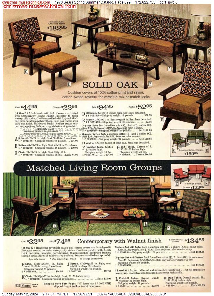 1970 Sears Spring Summer Catalog, Page 899