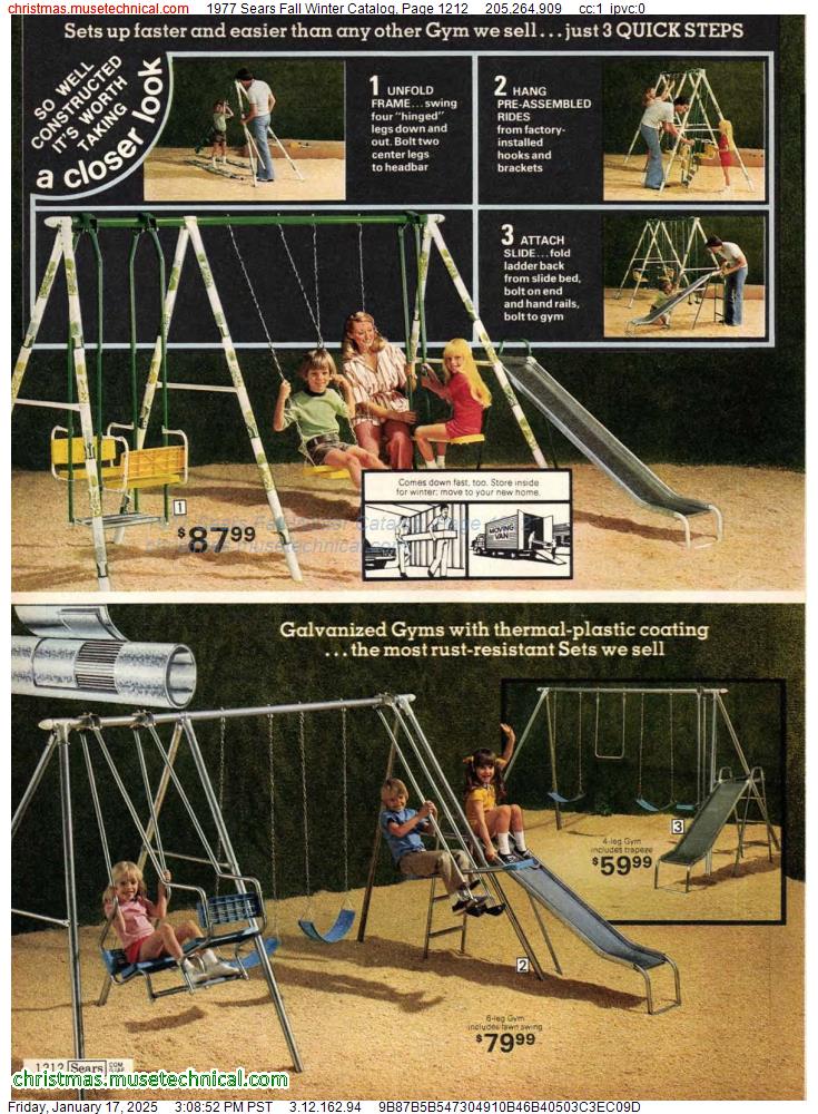 1977 Sears Fall Winter Catalog, Page 1212