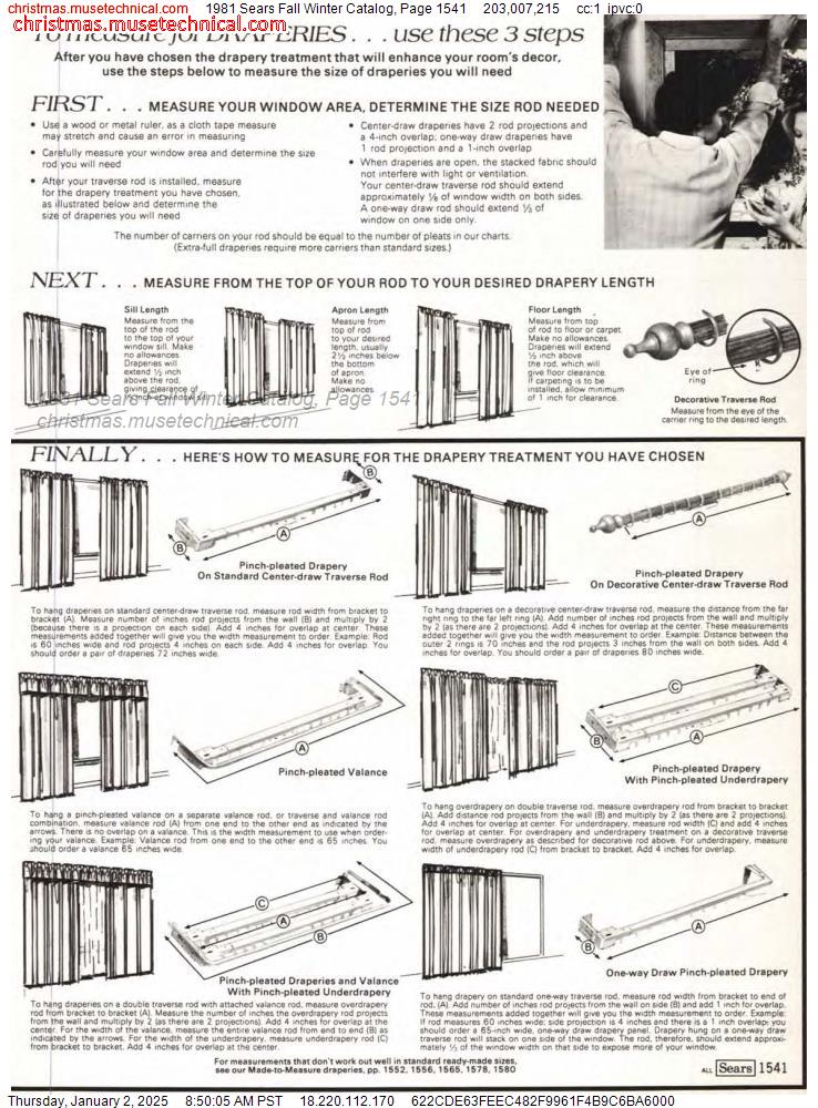 1981 Sears Fall Winter Catalog, Page 1541