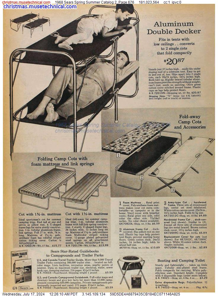1968 Sears Spring Summer Catalog 2, Page 676