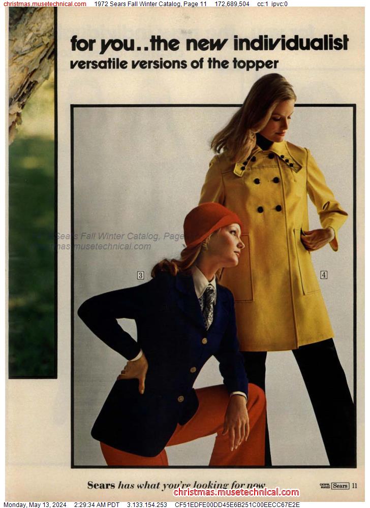 1972 Sears Fall Winter Catalog, Page 11