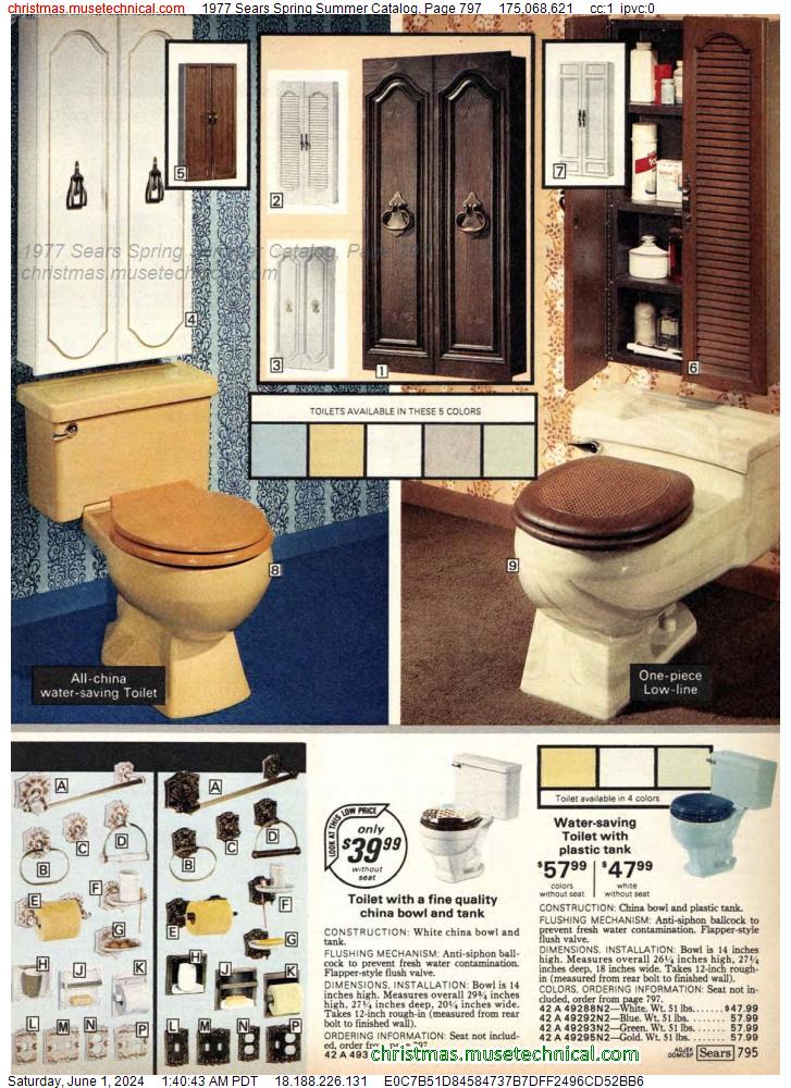 1977 Sears Spring Summer Catalog, Page 797