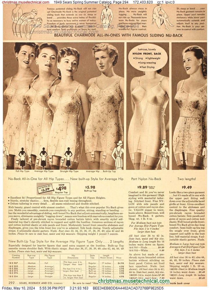 1949 Sears Spring Summer Catalog, Page 294