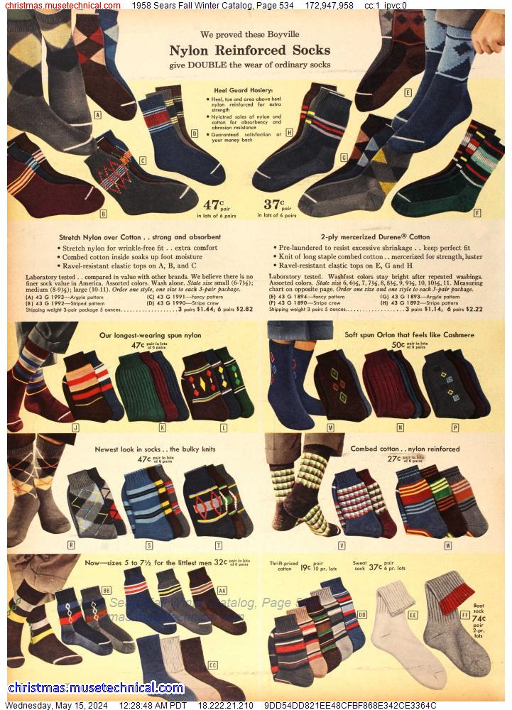 1958 Sears Fall Winter Catalog, Page 534