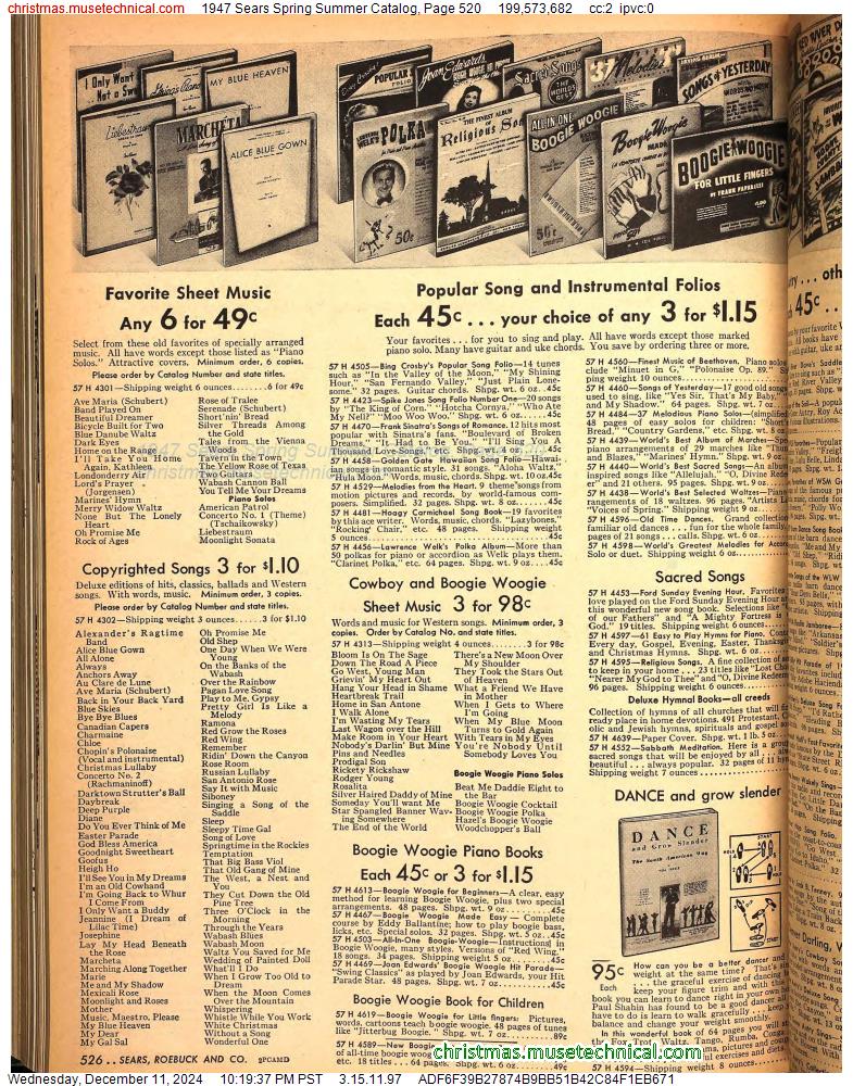 1947 Sears Spring Summer Catalog, Page 520