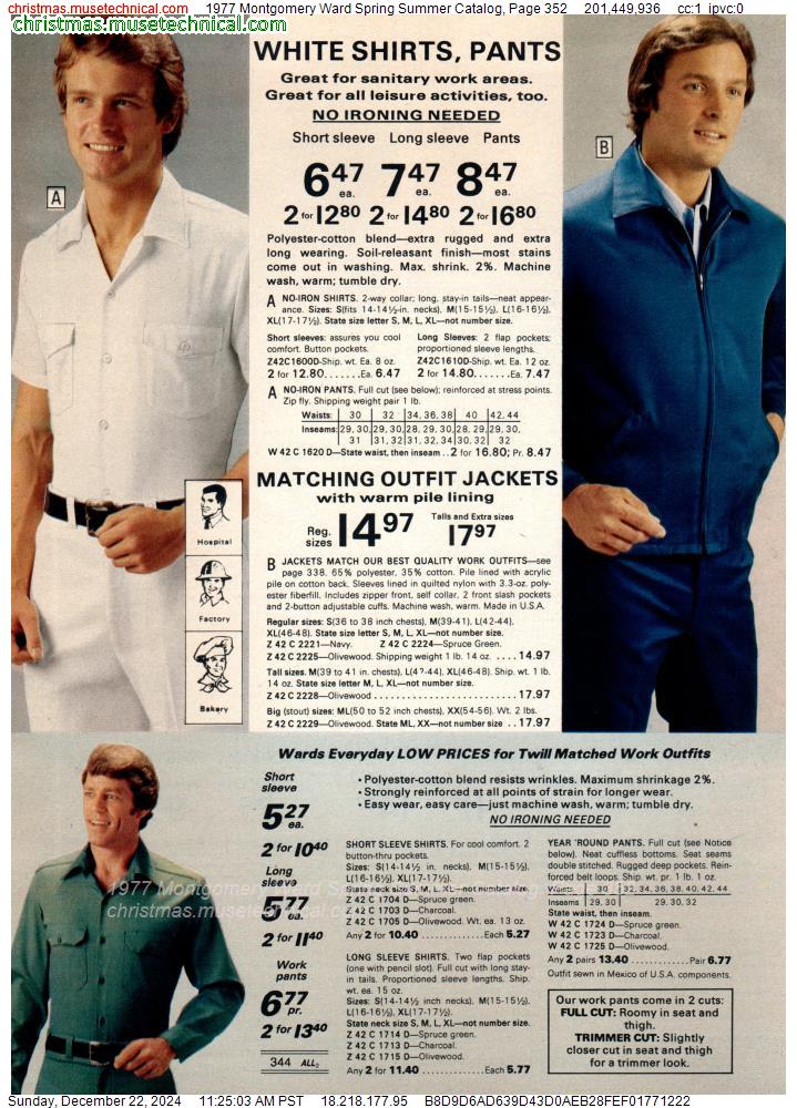 1977 Montgomery Ward Spring Summer Catalog, Page 352