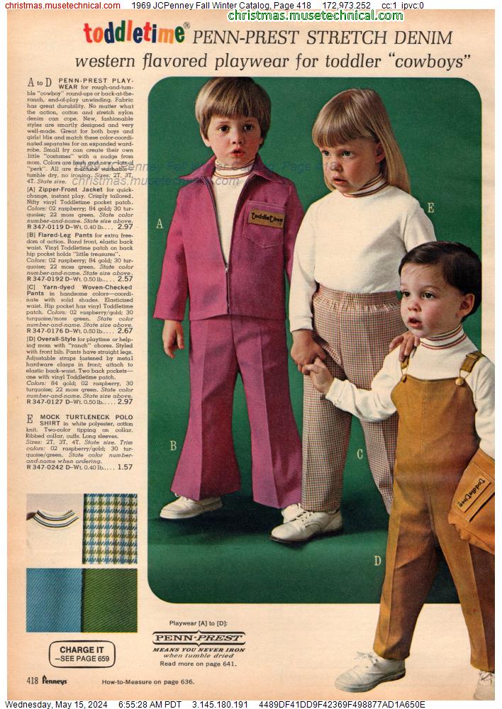 1969 JCPenney Fall Winter Catalog, Page 418