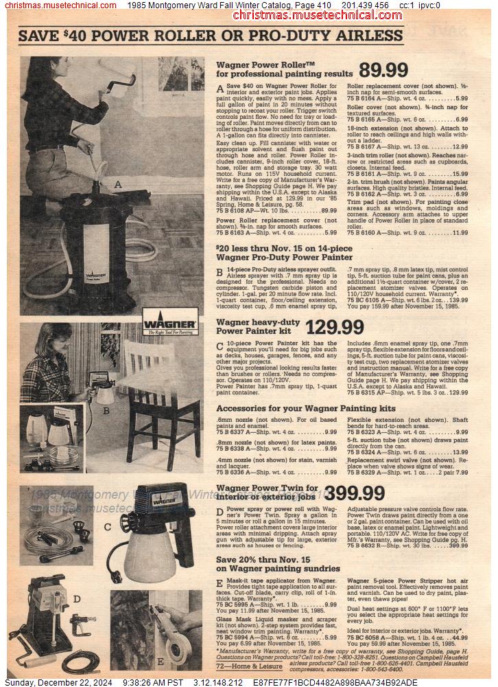 1985 Montgomery Ward Fall Winter Catalog, Page 410